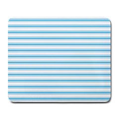 Oktoberfest Bavarian Blue And White Large Mattress Ticking Stripes Large Mousepads by PodArtist