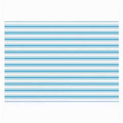 Oktoberfest Bavarian Blue And White Large Mattress Ticking Stripes Large Glasses Cloth by PodArtist