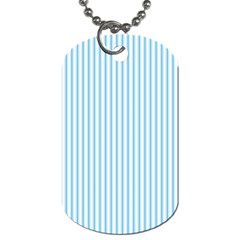 Oktoberfest Bavarian Blue And White Mattress Ticking Dog Tag (one Side) by PodArtist