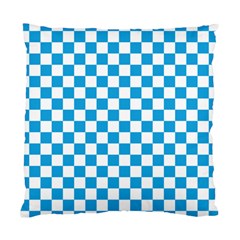 Oktoberfest Bavarian Large Blue And White Checkerboard Standard Cushion Case (one Side) by PodArtist