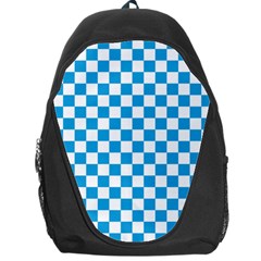 Oktoberfest Bavarian Large Blue And White Checkerboard Backpack Bag