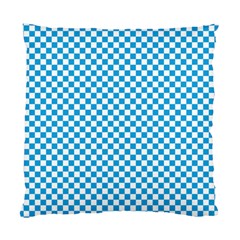 Oktoberfest Bavarian Blue And White Checkerboard Standard Cushion Case (two Sides)