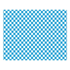 Oktoberfest Bavarian Blue And White Checkerboard Double Sided Flano Blanket (large)  by PodArtist