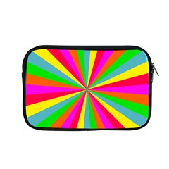 Neon Rainbow Mini Burst Apple Macbook Pro 13  Zipper Case by PodArtist