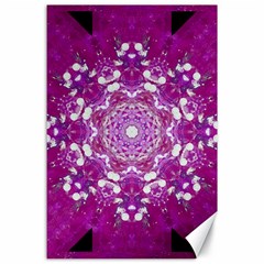 Wonderful Star Flower Painted On Canvas Canvas 24  X 36  by pepitasart