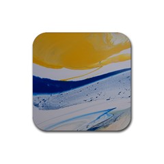 EVENING TIDE Rubber Coaster (Square) 