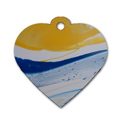 EVENING TIDE Dog Tag Heart (Two Sides)