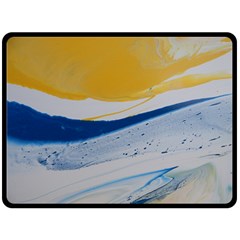 Evening Tide Fleece Blanket (large)  by WILLBIRDWELL