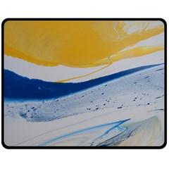 EVENING TIDE Double Sided Fleece Blanket (Medium) 