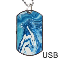 Tsunami Dog Tag Usb Flash (one Side) by WILLBIRDWELL