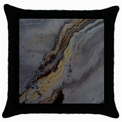 Gold Seam Throw Pillow Case (black) by WILLBIRDWELL