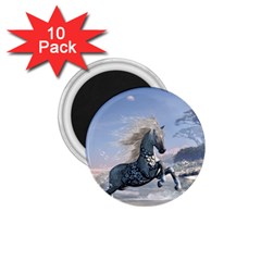 Wonderful Wild Fantasy Horse On The Beach 1 75  Magnets (10 Pack)  by FantasyWorld7
