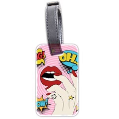 Pop Art   Luggage Tags (two Sides) by Valentinaart