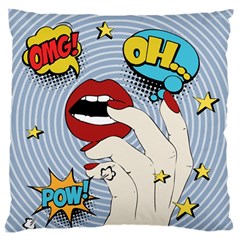 Pop Art   Large Flano Cushion Case (two Sides) by Valentinaart