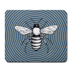 Pop Art  Bee Large Mousepads