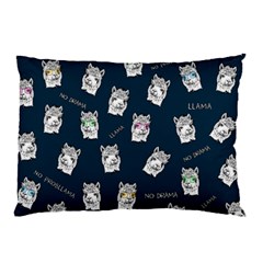 Llama Pattern Pillow Case by Valentinaart