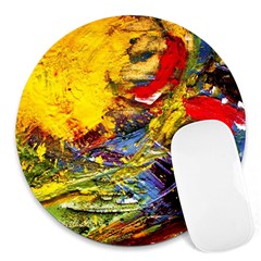 Yellow Chik 3 Round Mousepads by bestdesignintheworld