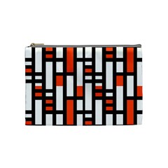 Linear Sequence Pattern Design Cosmetic Bag (medium) by dflcprints