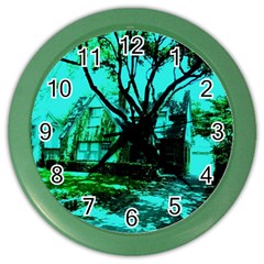 Hot Day In Dallas 50 Color Wall Clock by bestdesignintheworld