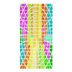 Abstract Squares Background Network Shower Curtain 36  X 72  (stall) 