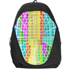 Abstract Squares Background Network Backpack Bag