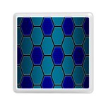 Hexagon Background Geometric Mosaic Memory Card Reader (Square) Front