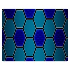 Hexagon Background Geometric Mosaic Double Sided Flano Blanket (medium)  by Sapixe