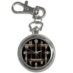 Metal Pattern Background Texture Key Chain Watches by Sapixe