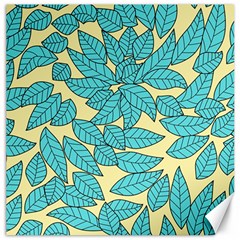 Leaves Dried Leaves Stamping Canvas 16  X 16  by Sapixe