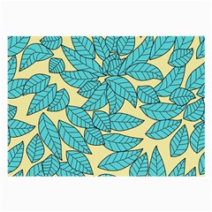 Leaves Dried Leaves Stamping Large Glasses Cloth (2-side)