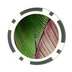 Leaf Banana Leaf Greenish Lines Poker Chip Card Guard (10 Pack) by Sapixe