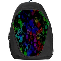 Rainbow Pattern Geometric Texture Backpack Bag