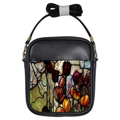 Tiffany Window Colorful Pattern Girls Sling Bag by Sapixe