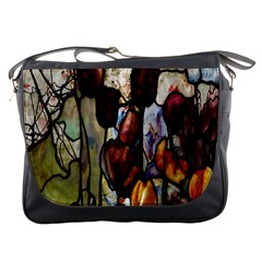 Tiffany Window Colorful Pattern Messenger Bag by Sapixe