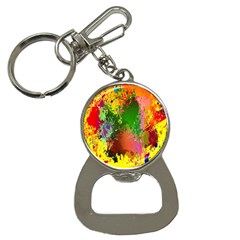 Embroidery Dab Color Spray Bottle Opener Key Chains