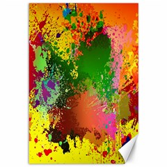 Embroidery Dab Color Spray Canvas 12  X 18  by Sapixe