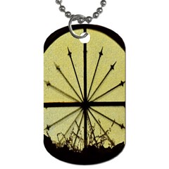 Window About Glass Metal Weathered Dog Tag (one Side) by Sapixe