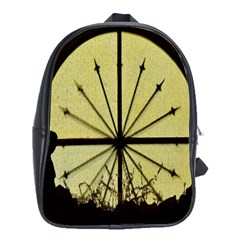 Window About Glass Metal Weathered School Bag (large) by Sapixe