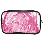 Pink Marble Painting Texture Pattern Toiletries Bag (Two Sides) Front