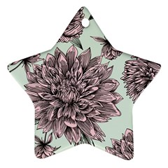 Flowers Flower Rosa Spring Ornament (star) by Sapixe