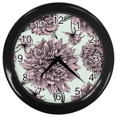 Flowers Flower Rosa Spring Wall Clock (black)