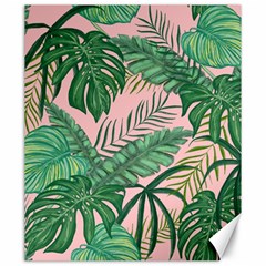 Tropical Greens Leaves Design Canvas 20  X 24  by Sapixe