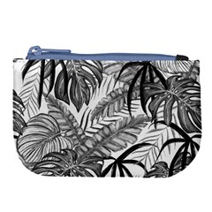 Drawing Leaves Nature Picture Large Coin Purse