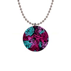 Leaves Drawing Reason Pattern Button Necklaces by Sapixe