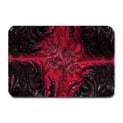 Wgt Fractal Red Black Pattern Plate Mats by Sapixe