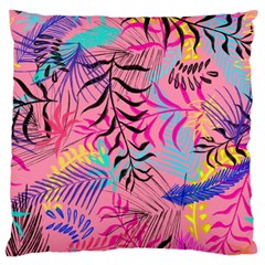 Illustration Reason Leaves Design Large Cushion Case (two Sides) by Sapixe