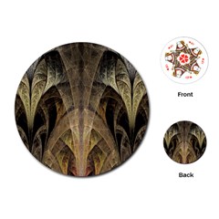 Fractal Art Graphic Design Image Playing Cards (round)