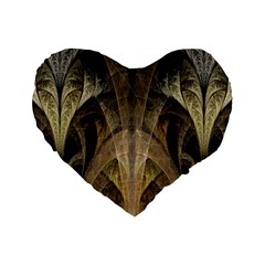 Fractal Art Graphic Design Image Standard 16  Premium Flano Heart Shape Cushions by Sapixe