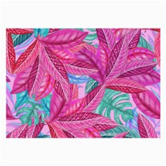 Leaves Tropical Reason Stamping Large Glasses Cloth (2-side) by Sapixe