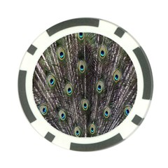 Background Peacock Feathers Poker Chip Card Guard by Sapixe